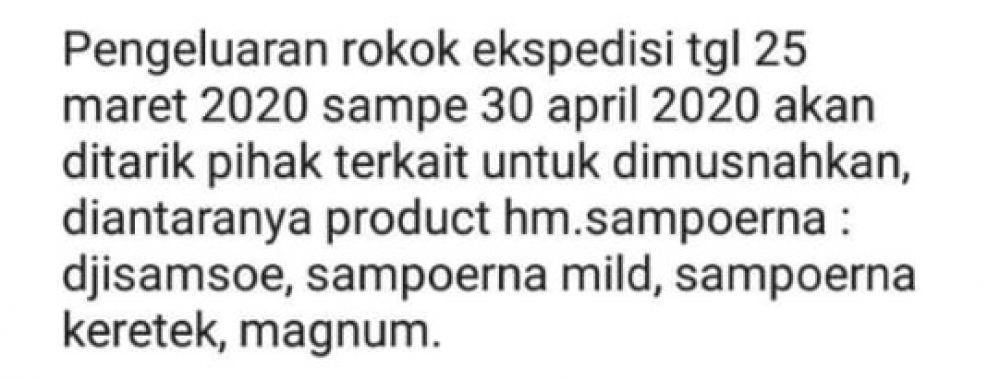 Foto : Tangkapan layar WhatsApp
