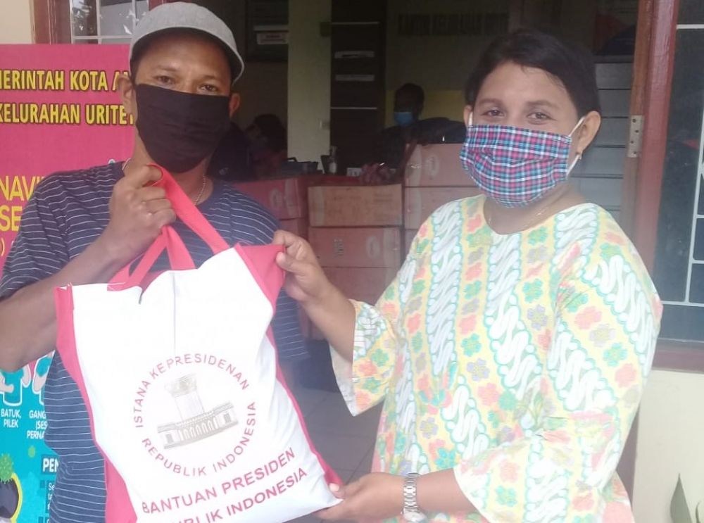 Bantuan Sembako Presiden di Ambon Mulai Disalurkan
