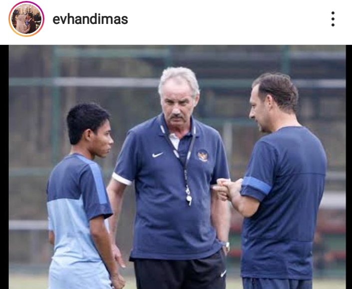 Unggahan Evan Dimas di Instagram pribadinya. 
