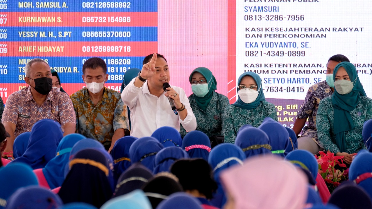 Pemkot Surabaya kembali menggelar Ngobrol Santai Bareng Kader Surabaya Hebat di Kecamatan Kenjeran, Surabaya, Jumat (24/6/2022)