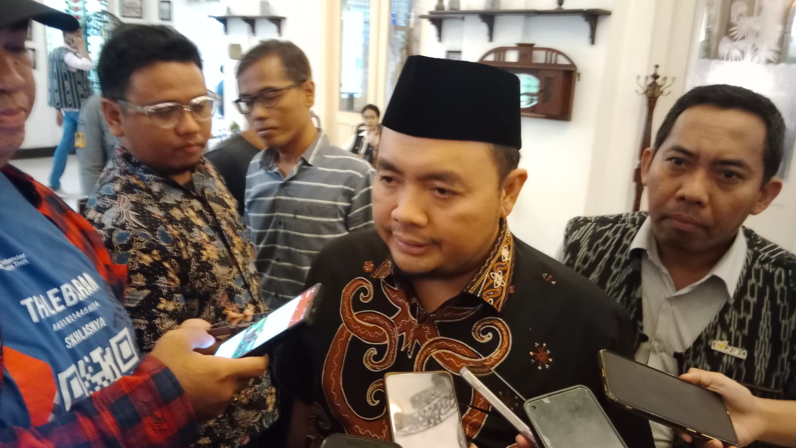 Ketua KPU RI, Mochammad Afifuddin, usai mengisi talk show EVP di Hotel Majapahit, Surabaya, Selasa (26/11/2024).