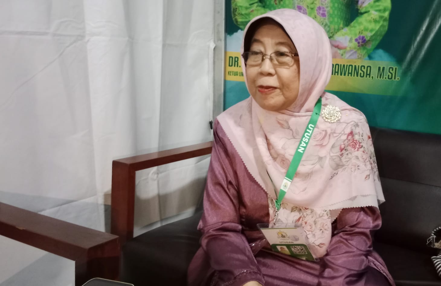 Ketua Pengurus Wilayah (PW) Muslimat NU Jawa Timur, Nyai Masruroh Wahid