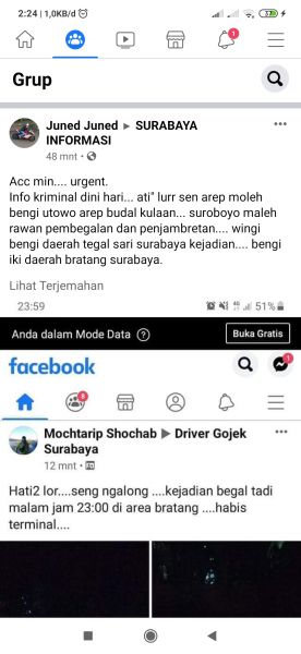 Selain Covid-19, Surabaya Juga "Dihantui" Begal