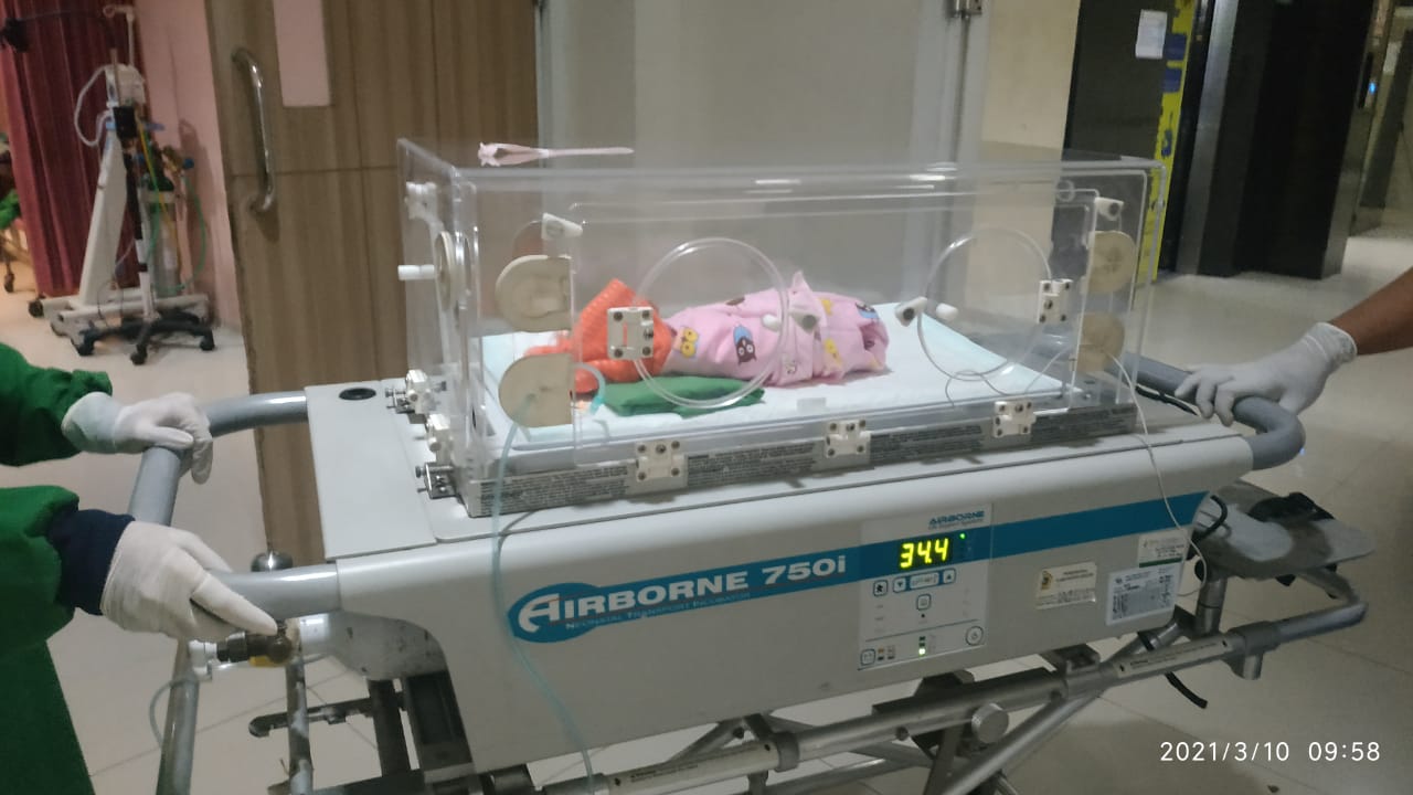Kondisi bayi ketika berada di ruang NICU RS Ibnu Sina Gresik. IST