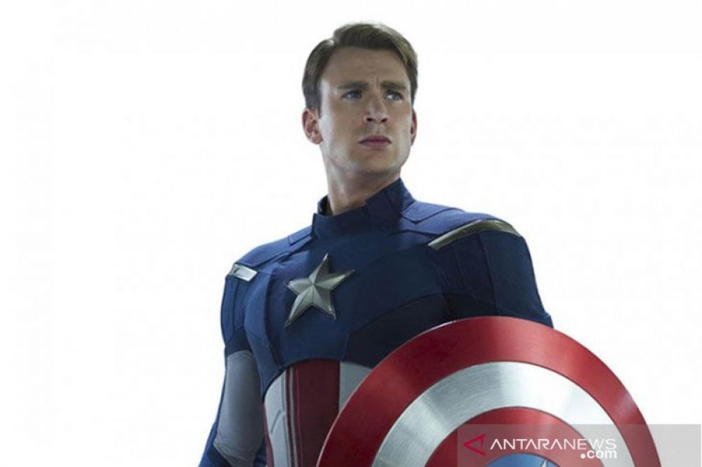 Chris Evans ketika berperan sebagai Captain America. ANTARA