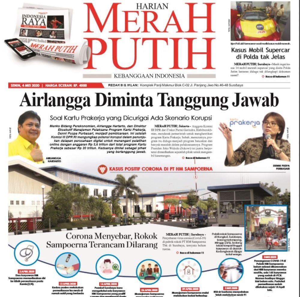 Patgulipat Prakerja Rp 5,6 T, Airlangga Diminta Tanggung Jawab