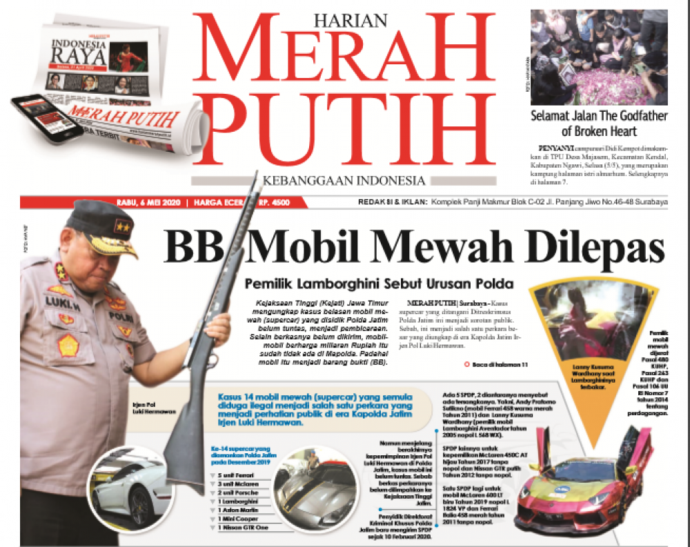 Kini jabatan Kapolda Jatim yang diemban Irjen Luki Hermawan segera digantikan Irjen Mohammad Fadil Imran. Namun kasus mobil mewah ini malah belum tuntas.