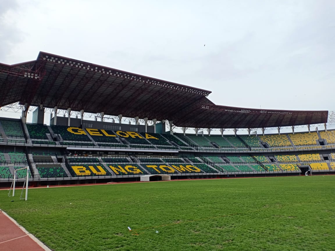 Kondisi terbaru Stadion Gelora Bung Tomo, Sabtu, (12/12) sore. HMP/ONO