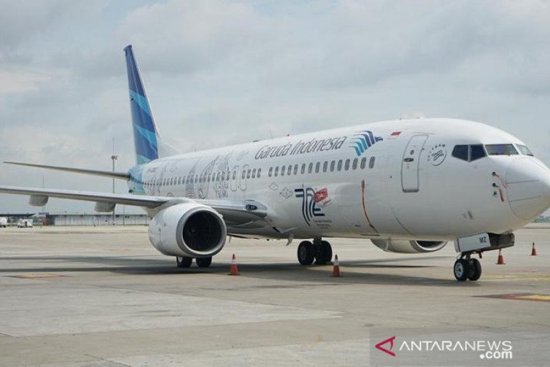 Pesawat Garuda Indonesia. (ANATRA/Ist)

