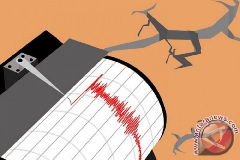 Ilustrasi gempa.