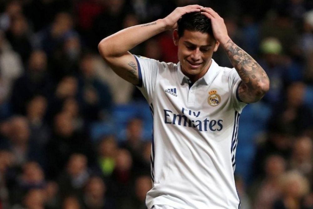 Pemain Real Madrid James Rodriguez. (REUTERS/Javier Barbancho).