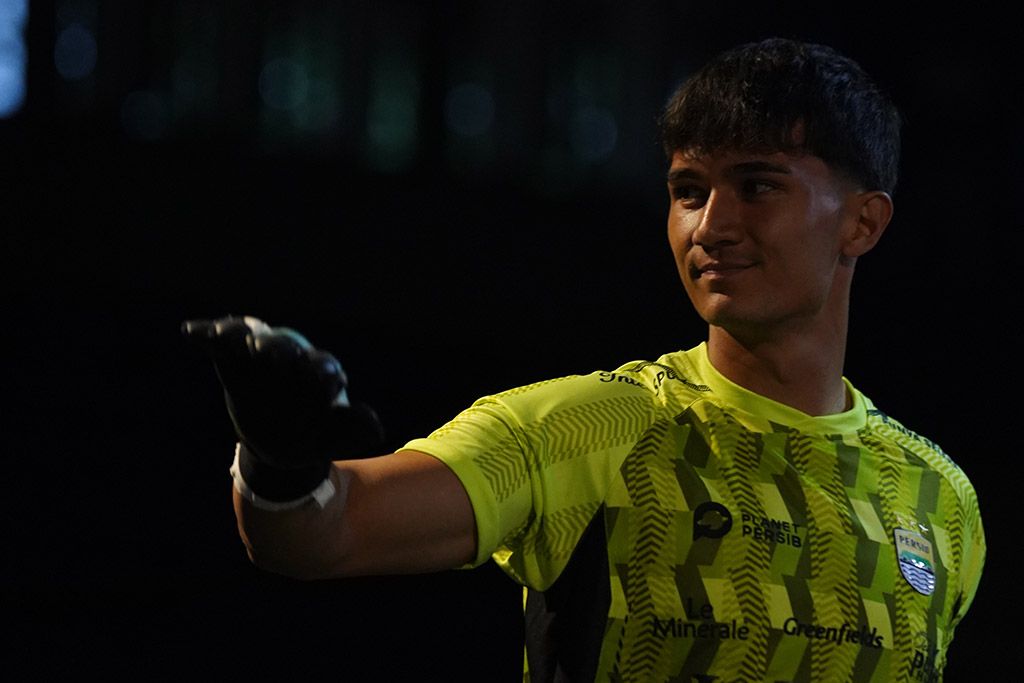 Kevin Mendoza, penjaga gawang berpaspor Filipina (c) PERSIB.CO.ID/Barly Isham

