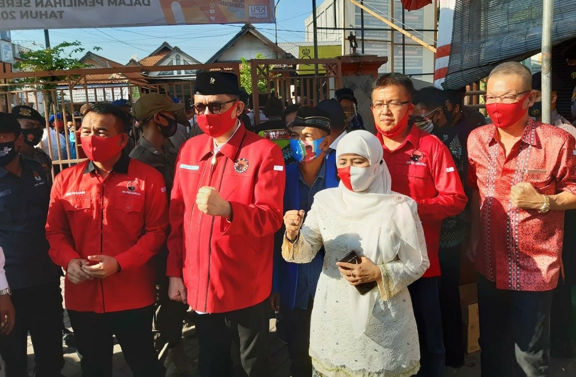 Pasangan Cabup Sidoarjo Kelana Aprilianto - Dwi Astutik. (FOTO: HMP/lis)