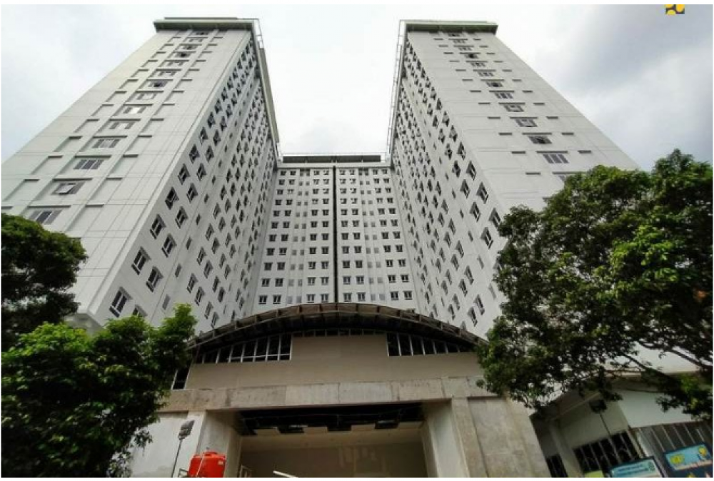 Pembangunan rumah susun Pasar Jumat, Jakarta yang telah mencapai 88,12 persen. ANTARA/HO-Kementerian PUPR