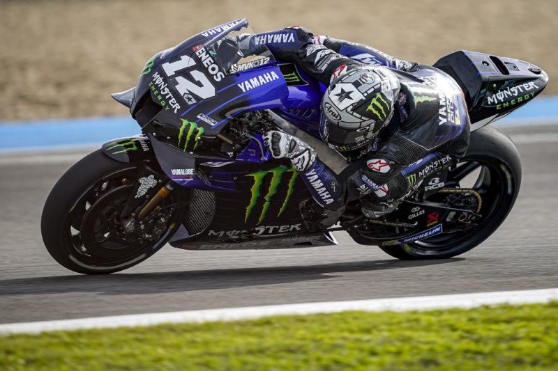 Maverick Vinales (Monster Energy Yamaha) menjalani tes pramusim di Sirkuit Jerez-Angel Nieto (25/11/2019) (HO/Yamaha Motor Racing Srl)

