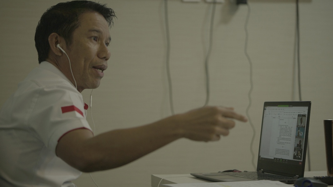 Plt Sekjen PSSI Yunus Nusi. Ant